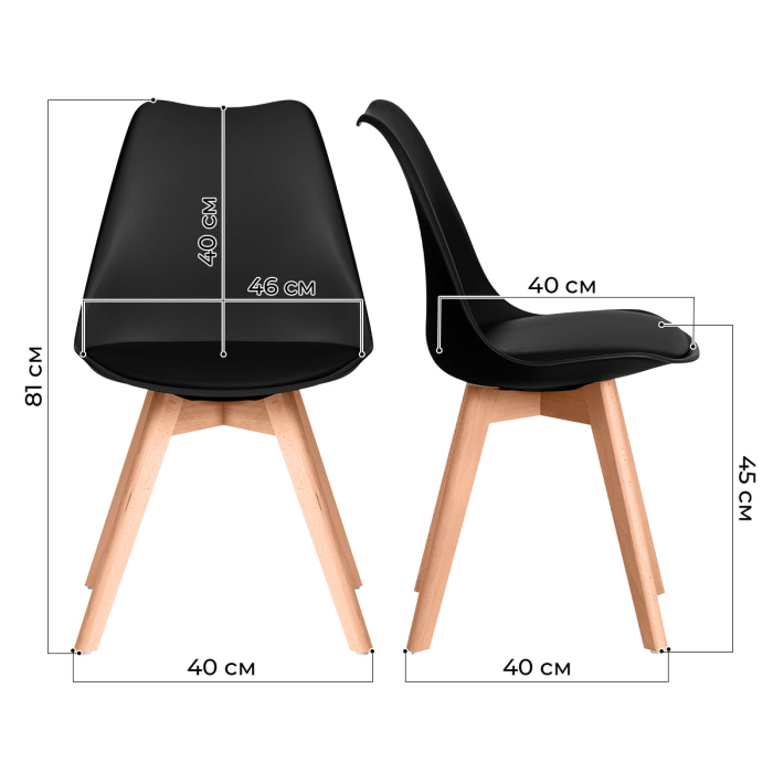 Характеристики Комплект кухонных стульев Ergozen Frankfurt 2 шт